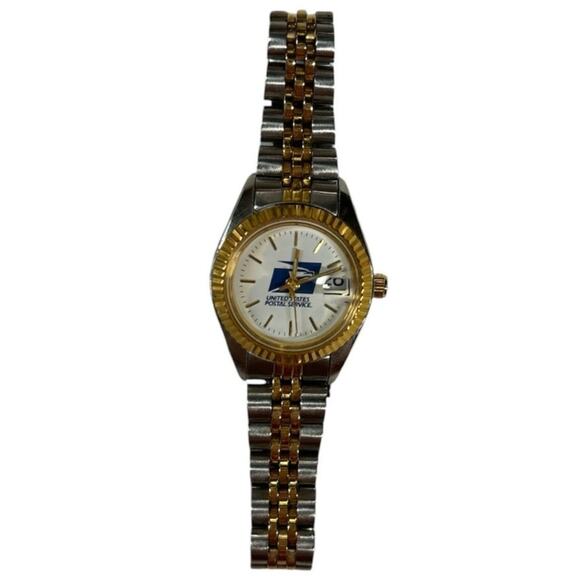 USPS United‎ States Postal Service Presidential Date Women's Watch NEEDS Battery - Picture 5 of 7